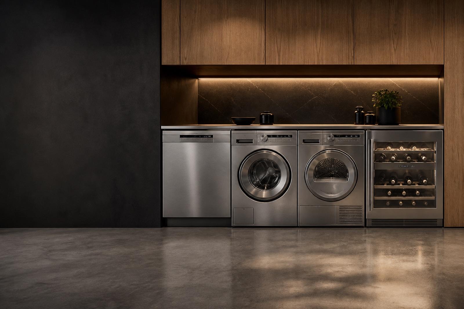 Premium ASKO kitchen and laundry appliances in a modern home